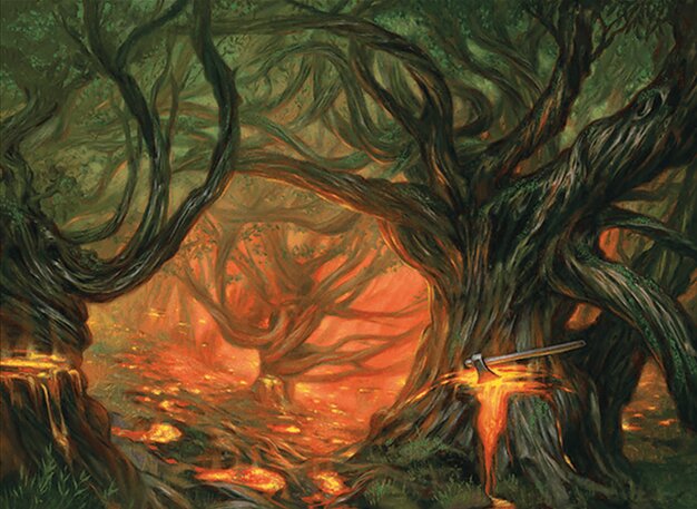 Stump Stomp // Burnwillow Clearing card art