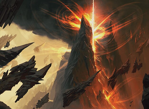 Sundering Eruption // Volcanic Fissure card art