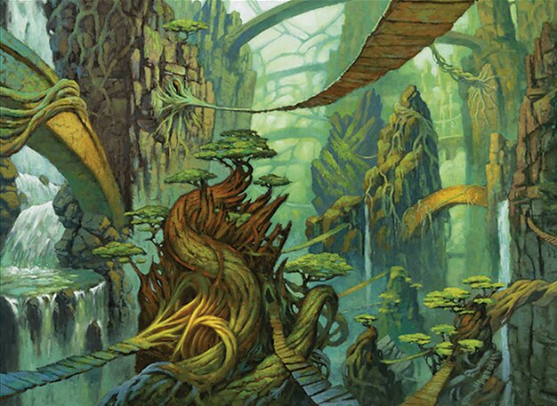 Bridgeworks Battle // Tanglespan Bridgeworks card art