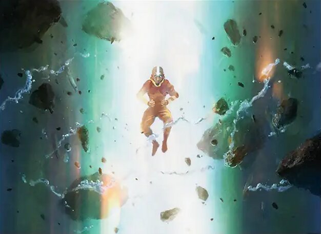 Aang, at the Crossroads // Aang, Destined Savior art