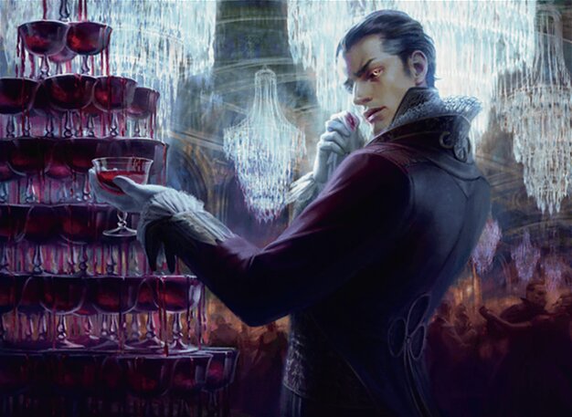 Indulgent Aristocrat - Innistrad Remastered Magic: The Gathering Card - Creature — Vampire Noble by Anna Steinbauer