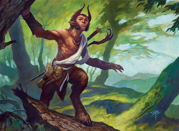 Satyr Wayfinder - Tarkir: Dragonstorm Commander Magic: The Gathering Card - Creature — Satyr by Steve Prescott