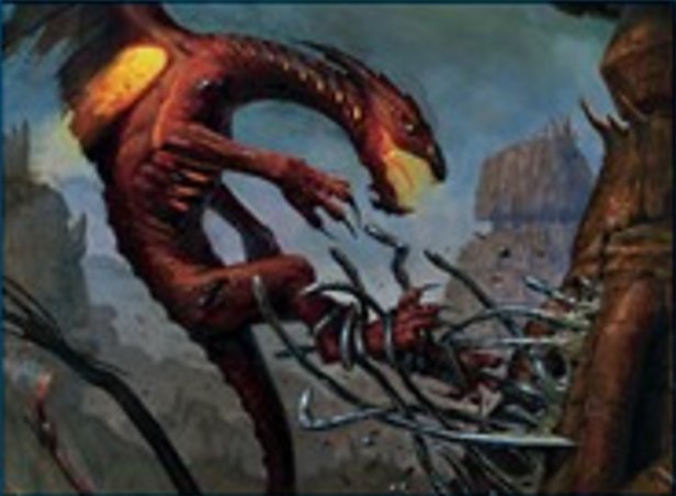 Bonds of Quicksilver - Scars of Mirrodin Magic: The Gathering Card - Enchantment — Aura by Steven Belledin