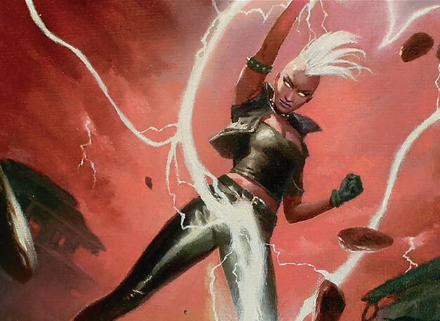 Lightning Bolt - Secret Lair Drop Magic: The Gathering Card - Instant by Francisco Miyara