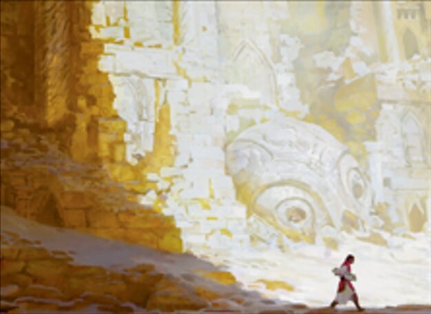 Excavated Wall - Strixhaven: School of Mages Magic: The Gathering Card - Artifact Creature — Wall by Zezhou Chen