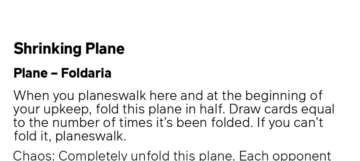 Shrinking Plane