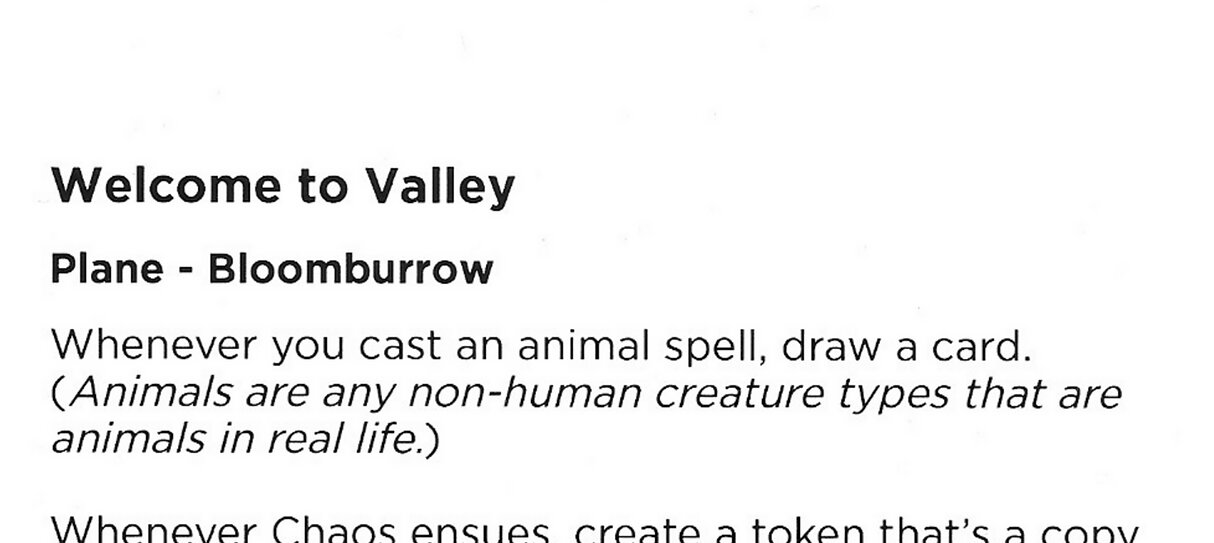 Welcome to Valley