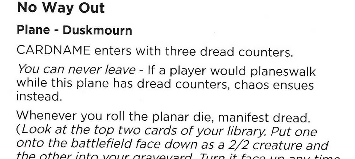 No Way Out (Playtest)