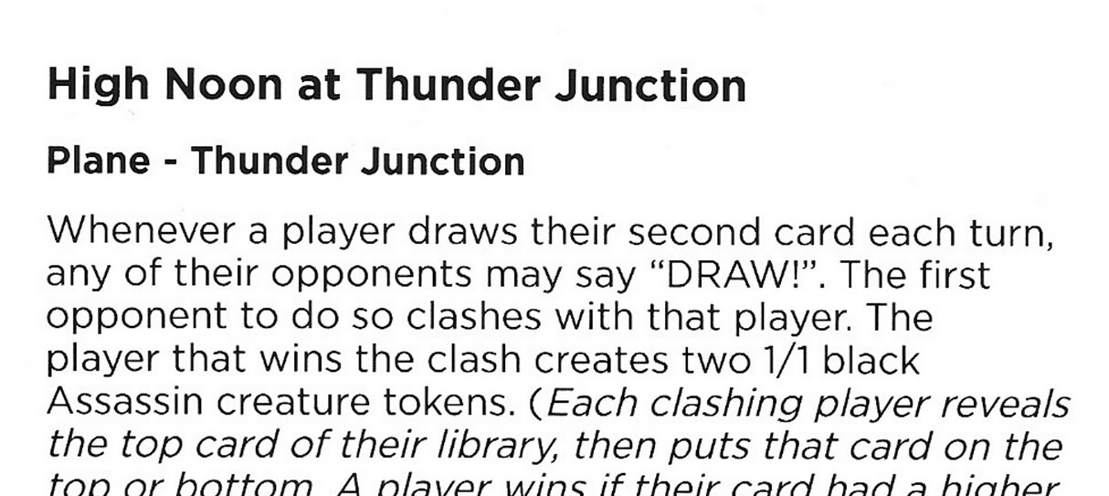 High Noon At Thunder Junction