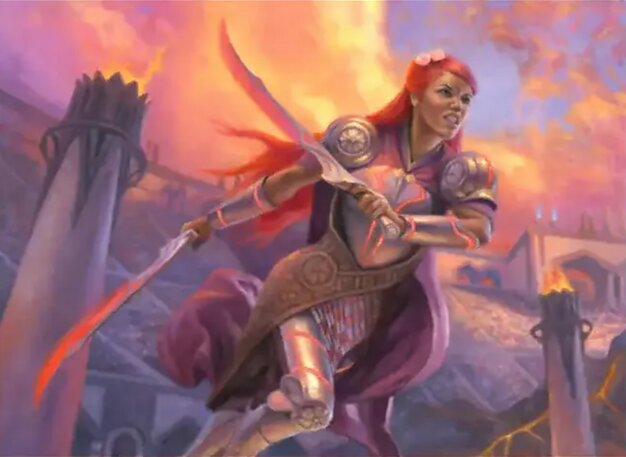 Najeela, the Blade-Blossom art