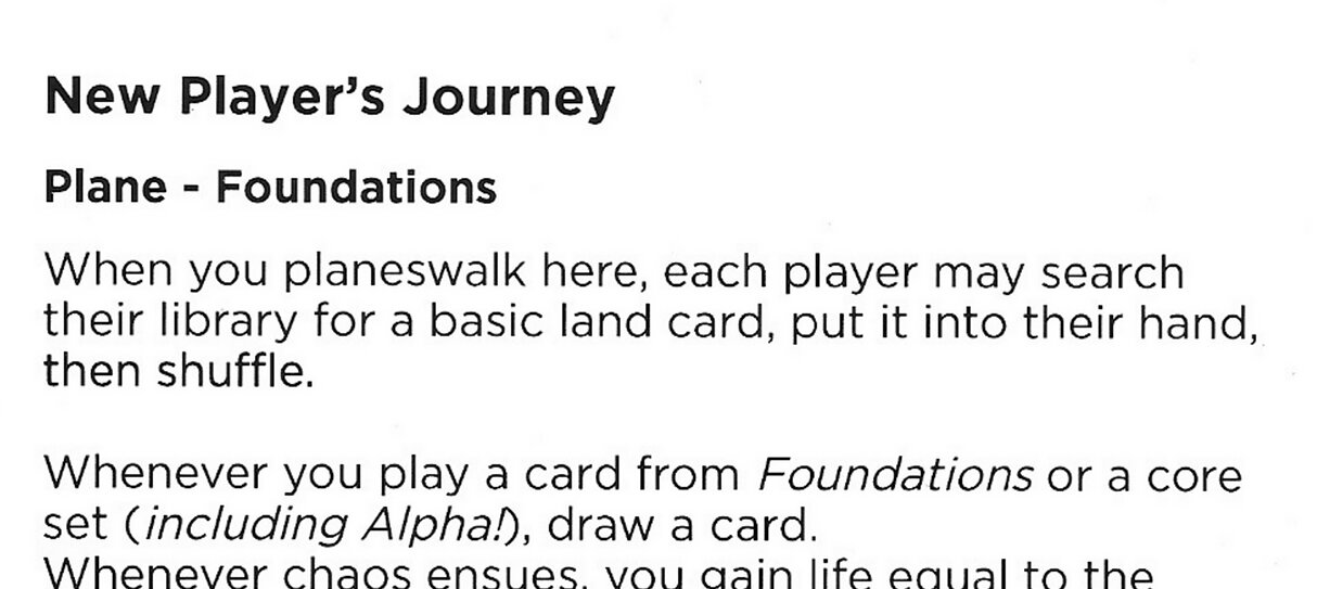 New Player's Journey