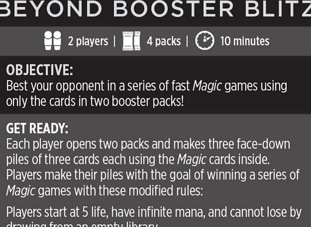 Beyond Booster Blitz