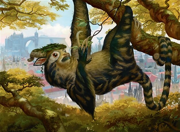 Arboreal Grazer - Tarkir: Dragonstorm Commander Magic: The Gathering Card - Creature — Sloth Beast by Jason Rainville