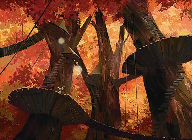 Forest card art