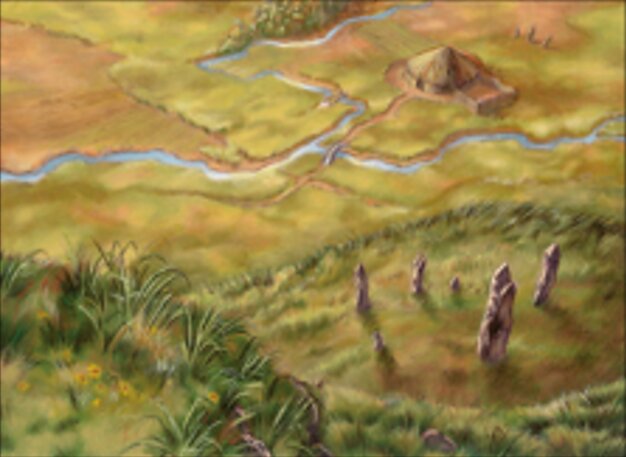 Sungrass Prairie - Phyrexia: All Will Be One Commander Magic: The Gathering Card - Land by Ron Spencer