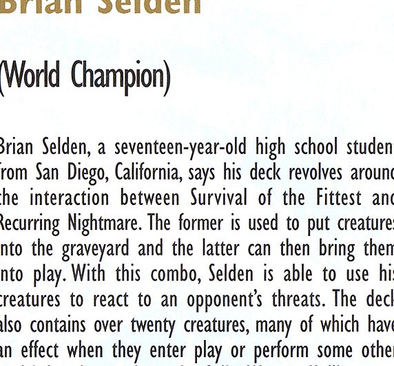 Brian Selden Bio