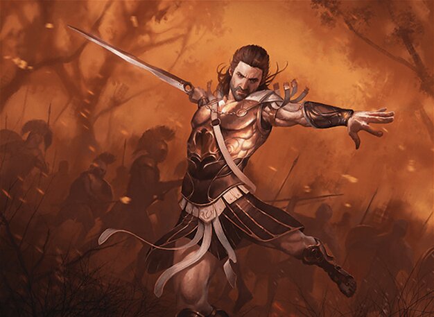 Alexios, Deimos of Kosmos - Assassin's Creed Magic: The Gathering Card - Legendary Creature — Human Berserker by Bartek Fedyczak