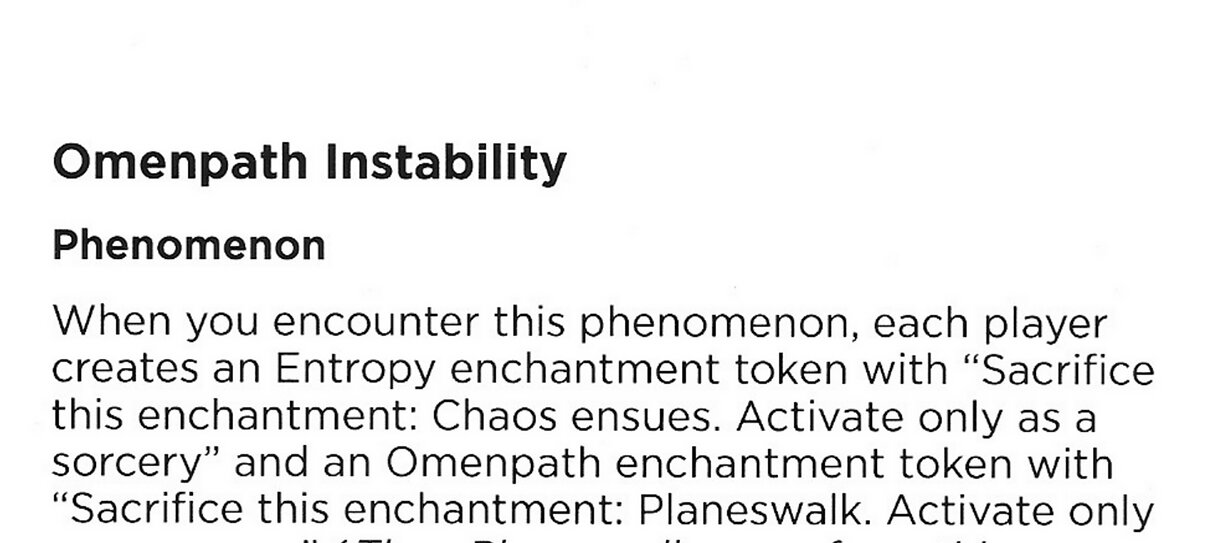Omenpath Instability