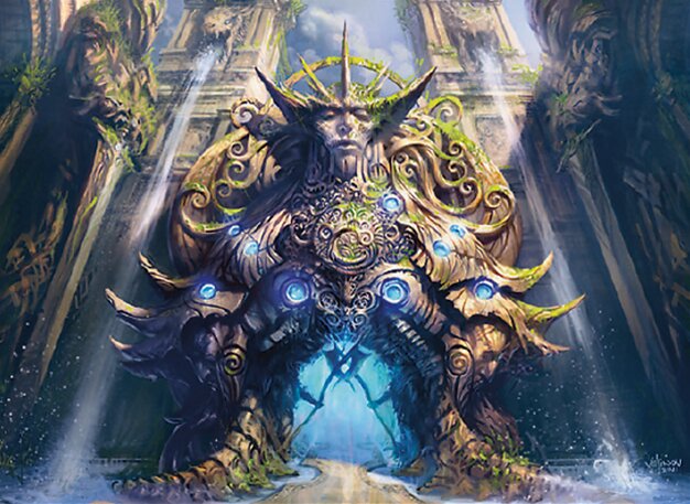 Simic Guildgate - Ravnica Remastered Magic: The Gathering Card - Land — Gate by Svetlin Velinov