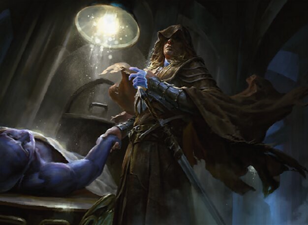 Lazav, Wearer of Faces - Murders at Karlov Manor Magic: The Gathering Card - Legendary Creature — Shapeshifter Detective by Wisnu Tan