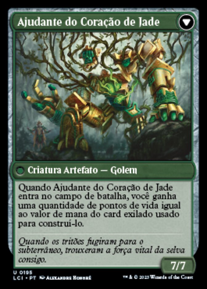 Jade Seedstones // Jadeheart Attendant (The Lost Caverns of Ixalan #195)