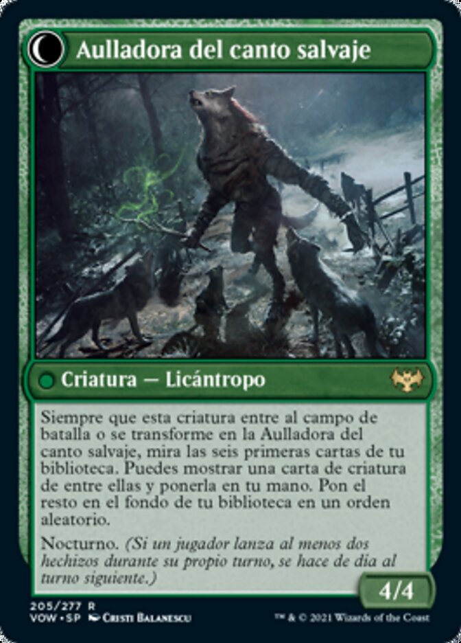 Aulladora del canto salvaje
