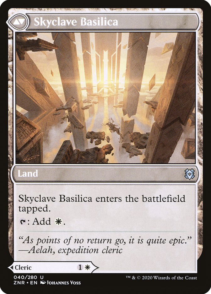 Skyclave Cleric // Skyclave Basilica (Zendikar Rising #40)