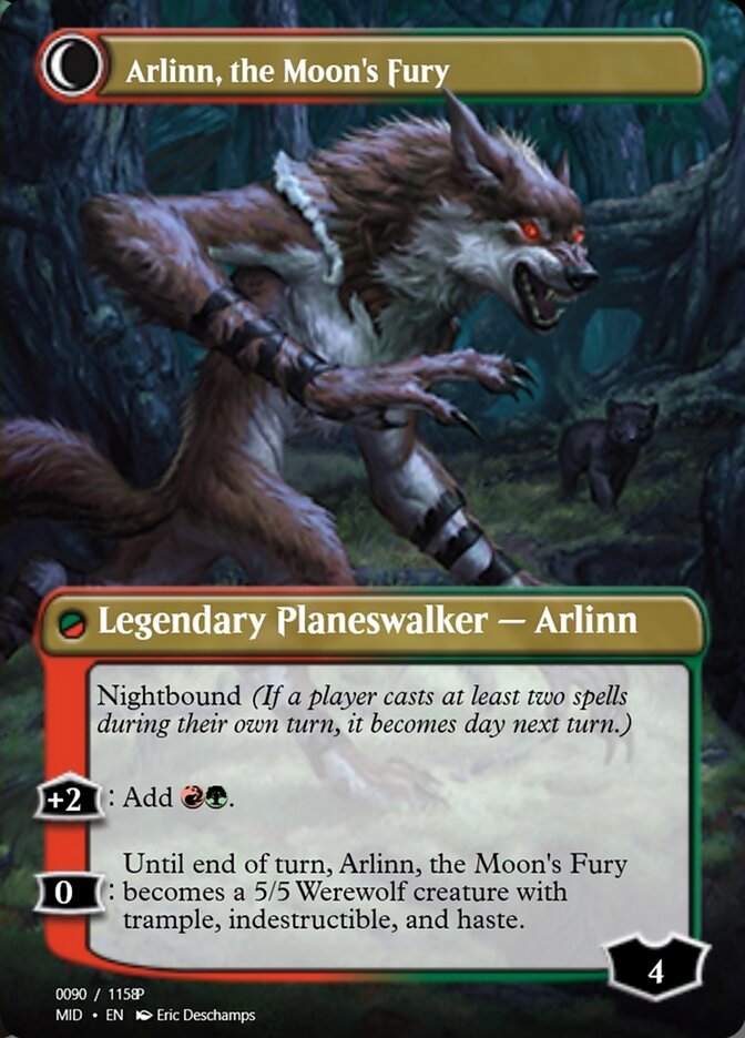 Arlinn, the Pack's Hope // Arlinn, the Moon's Fury (Magic Online Promos #94060)