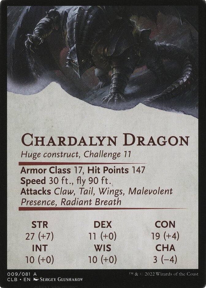 Chardalyn Dragon // Chardalyn Dragon (Battle for Baldur's Gate Art Series #9)