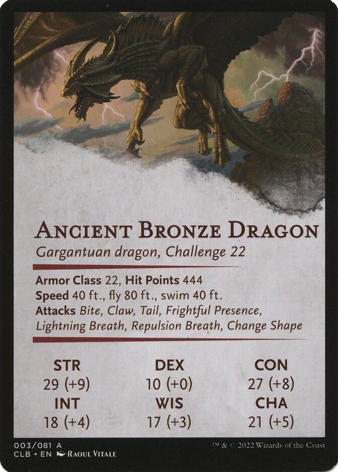 Ancient Bronze Dragon // Ancient Bronze Dragon (Battle for Baldur's Gate Art Series #3)