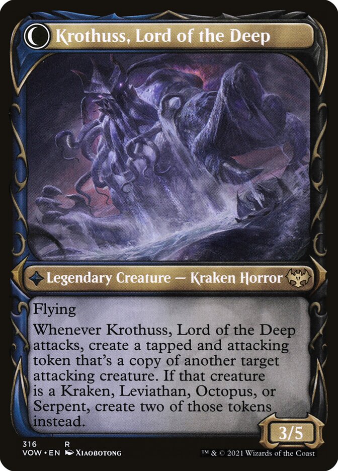 Runo Stromkirk // Krothuss, Lord of the Deep (Innistrad: Crimson Vow #316)