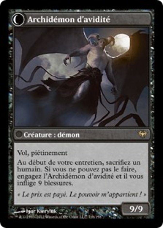 Ravenous Demon // Archdemon of Greed (Dark Ascension #71)