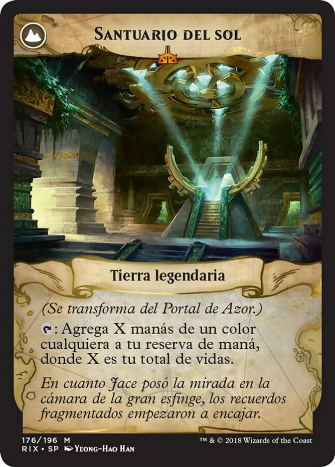 Azor's Gateway // Sanctum of the Sun (Rivals of Ixalan #176)