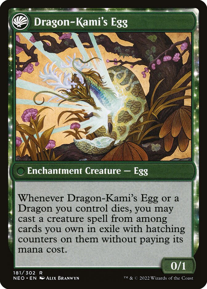 The Dragon-Kami Reborn // Dragon-Kami's Egg (Kamigawa: Neon Dynasty #181)
