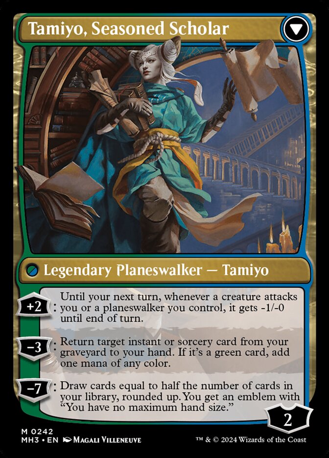 Tamiyo, Inquisitive Student // Tamiyo, Seasoned Scholar (Modern Horizons 3 #242)