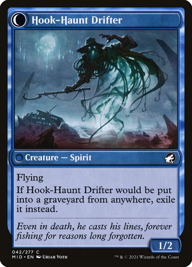 Baithook Angler // Hook-Haunt Drifter (Innistrad: Midnight Hunt #42)
