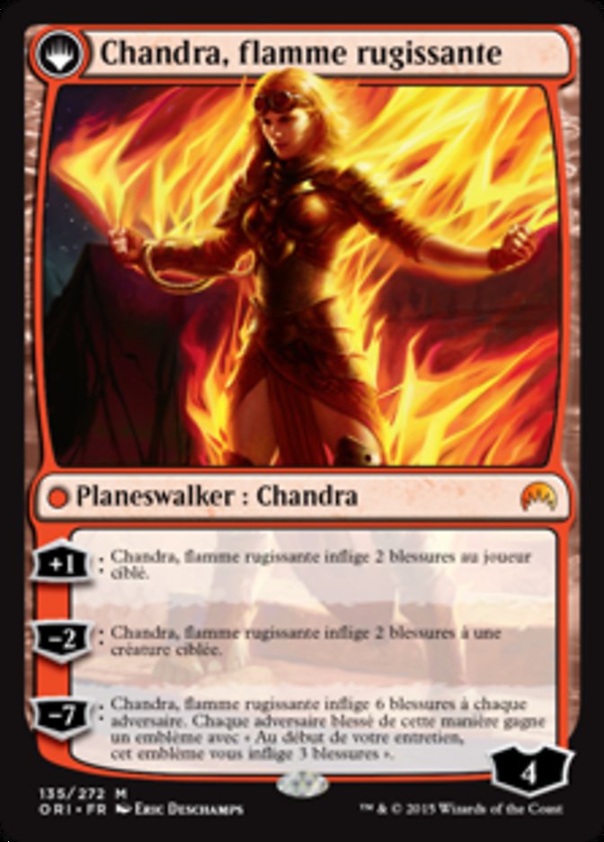 Chandra, Fire of Kaladesh // Chandra, Roaring Flame (Magic Origins #135)
