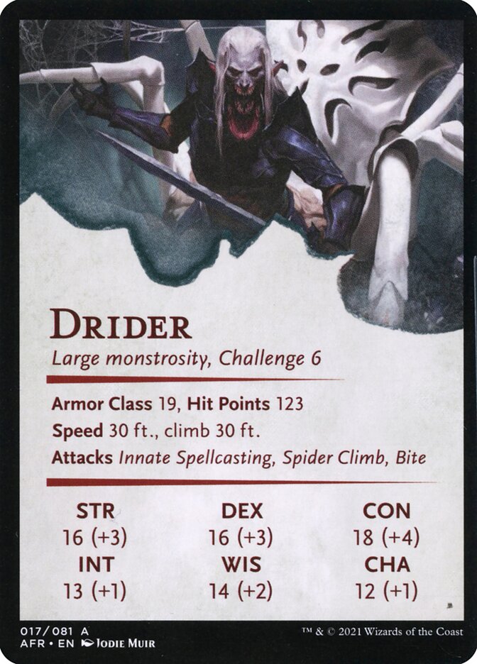 Drider // Drider (Adventures in the Forgotten Realms Art Series #17)