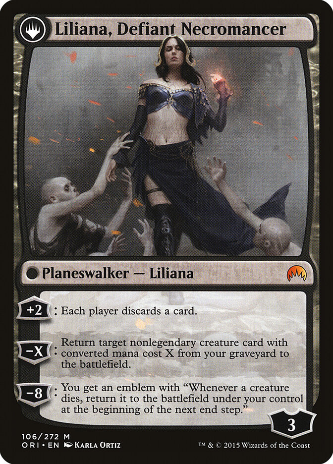 Liliana, Heretical Healer // Liliana, Defiant Necromancer (The List #ORI-106)