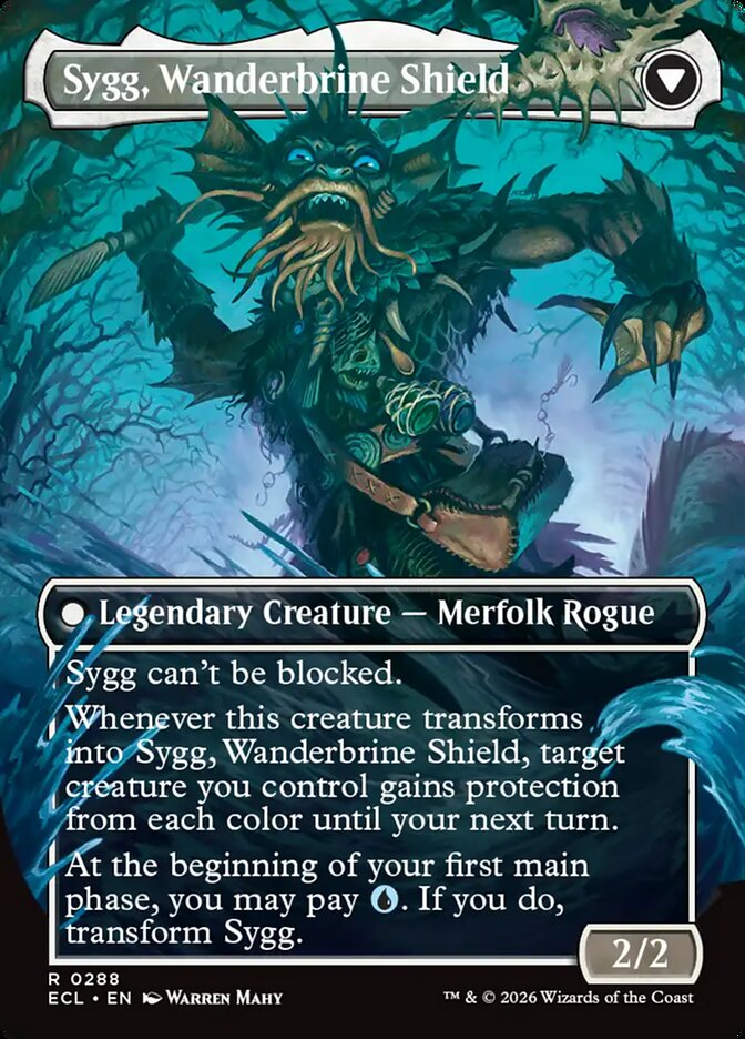 Sygg, Wanderwine Wisdom // Sygg, Wanderbrine Shield - reverse side