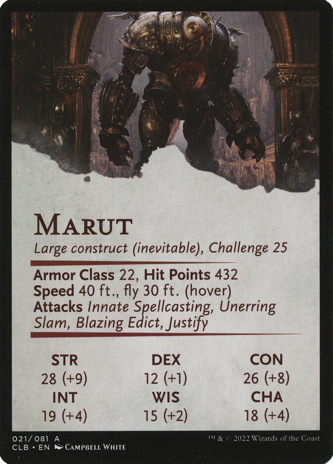 Marut // Marut (Battle for Baldur's Gate Art Series #21)