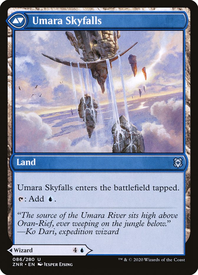 Umara Wizard // Umara Skyfalls (Zendikar Rising #86)