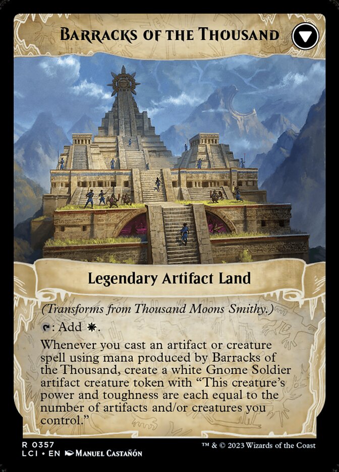 Thousand Moons Smithy // Barracks of the Thousand (The Lost Caverns of Ixalan #357)