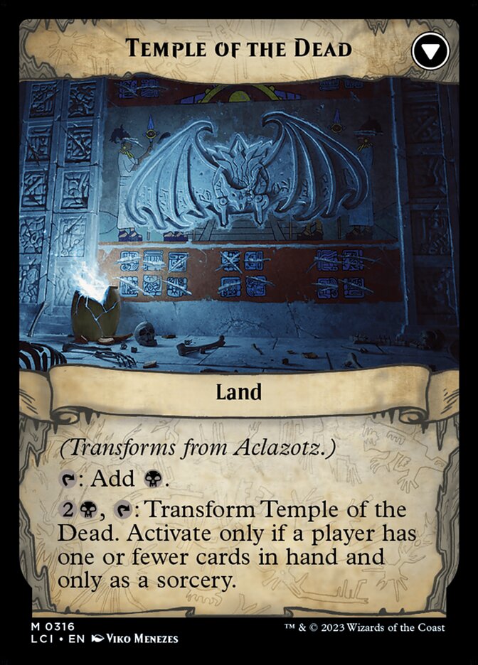 Aclazotz, Deepest Betrayal // Temple of the Dead (The Lost Caverns of Ixalan #316)