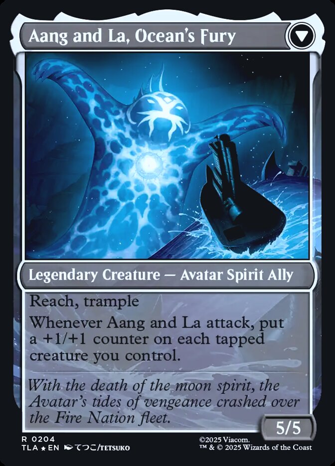 Aang and La, Ocean's Fury