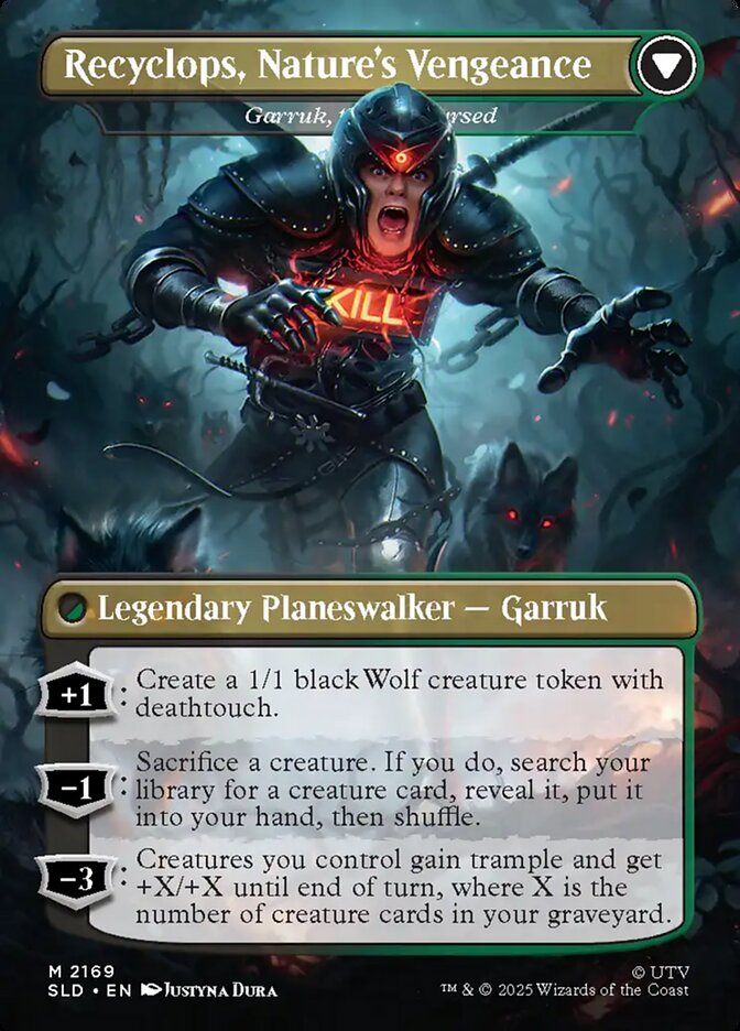 Garruk Relentless // Garruk, the Veil-Cursed - reverse side