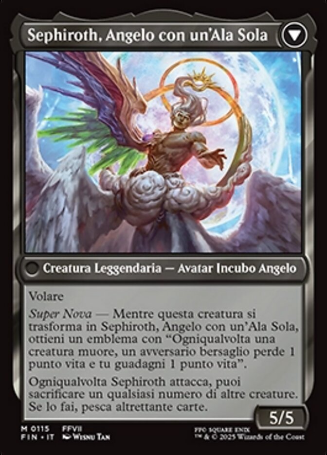 Sephiroth, Angelo con un'Ala Sola