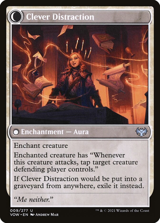Distracting Geist // Clever Distraction (Innistrad: Crimson Vow #9)