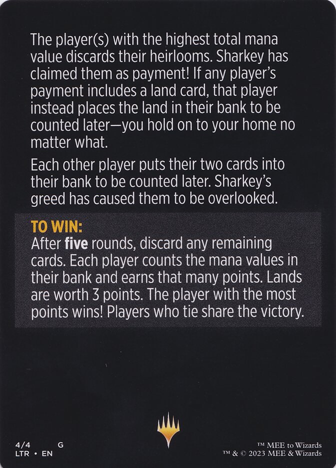 Sharkey's Tithe // Sharkey's Tithe (cont'd) - reverse side