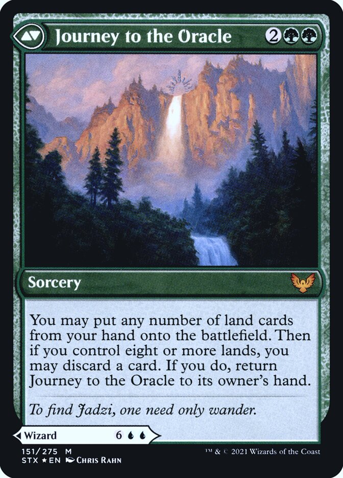Jadzi, Oracle of Arcavios // Journey to the Oracle (Strixhaven: School of Mages Promos #151s)